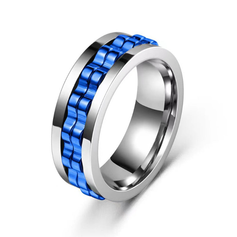 Titanium Gear Fidget Ring